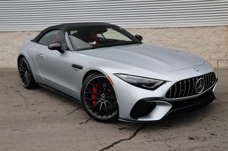 Silver (Argent Haute Technologie Métallisé) 2025 Mercedes-Benz SL-Class Convertible All-Wheel Drive Automatic