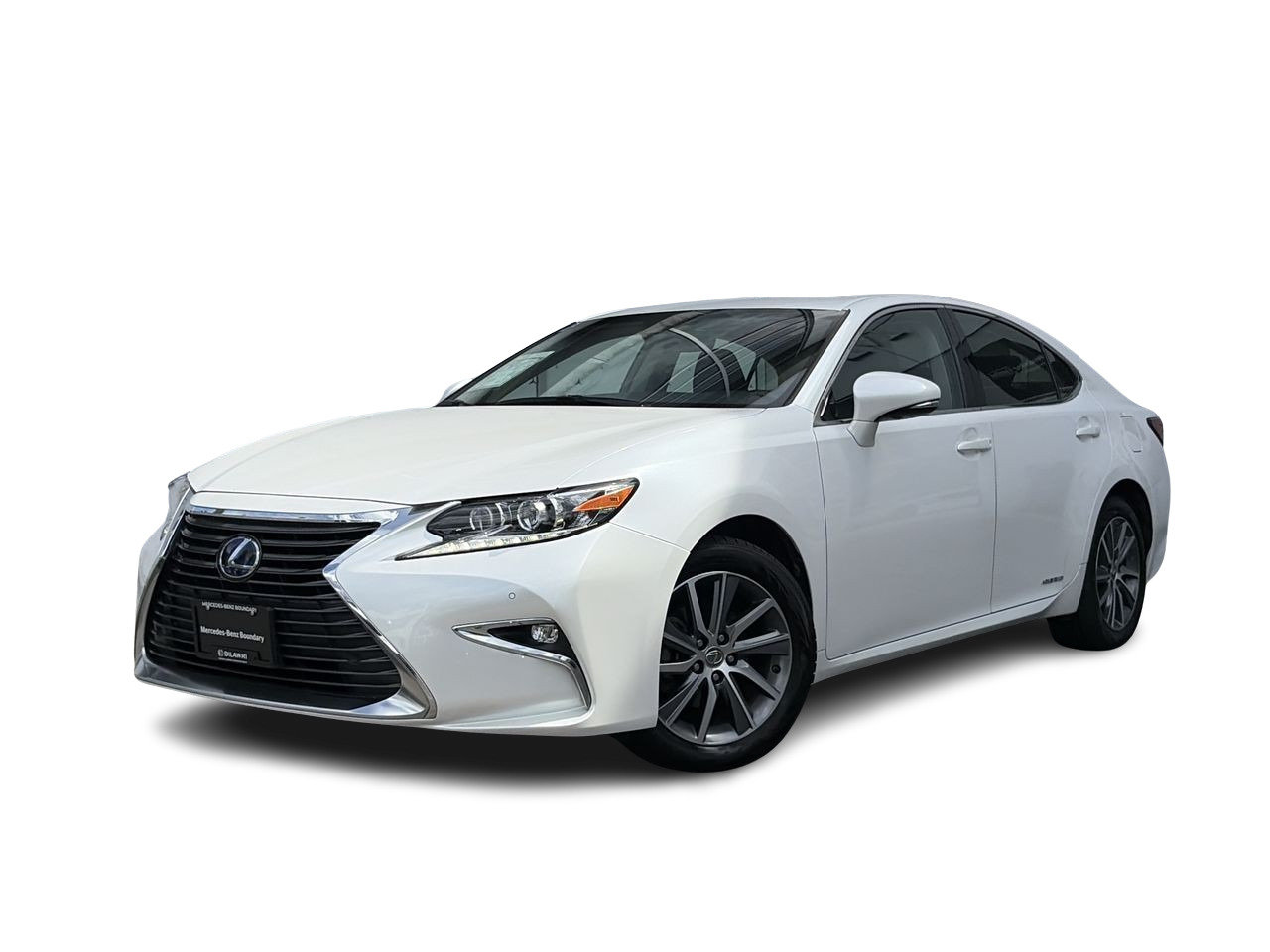 White 2017 Lexus ES Hybrid 300h FWD Sedan Front-Wheel Drive Automatic