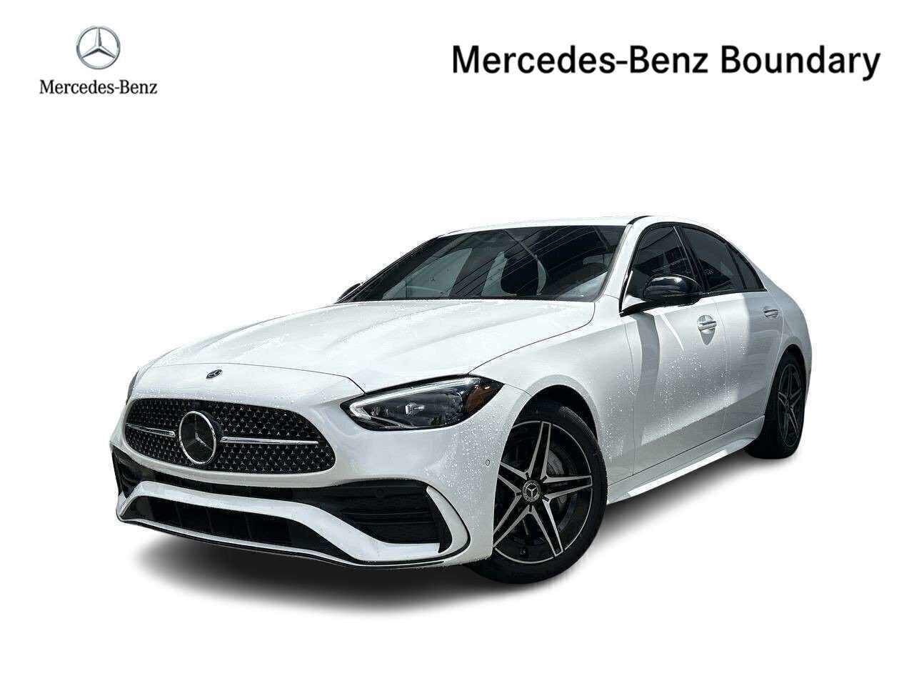 Polar White 2025 Mercedes-Benz C-Class Sedan All-Wheel Drive Automatic