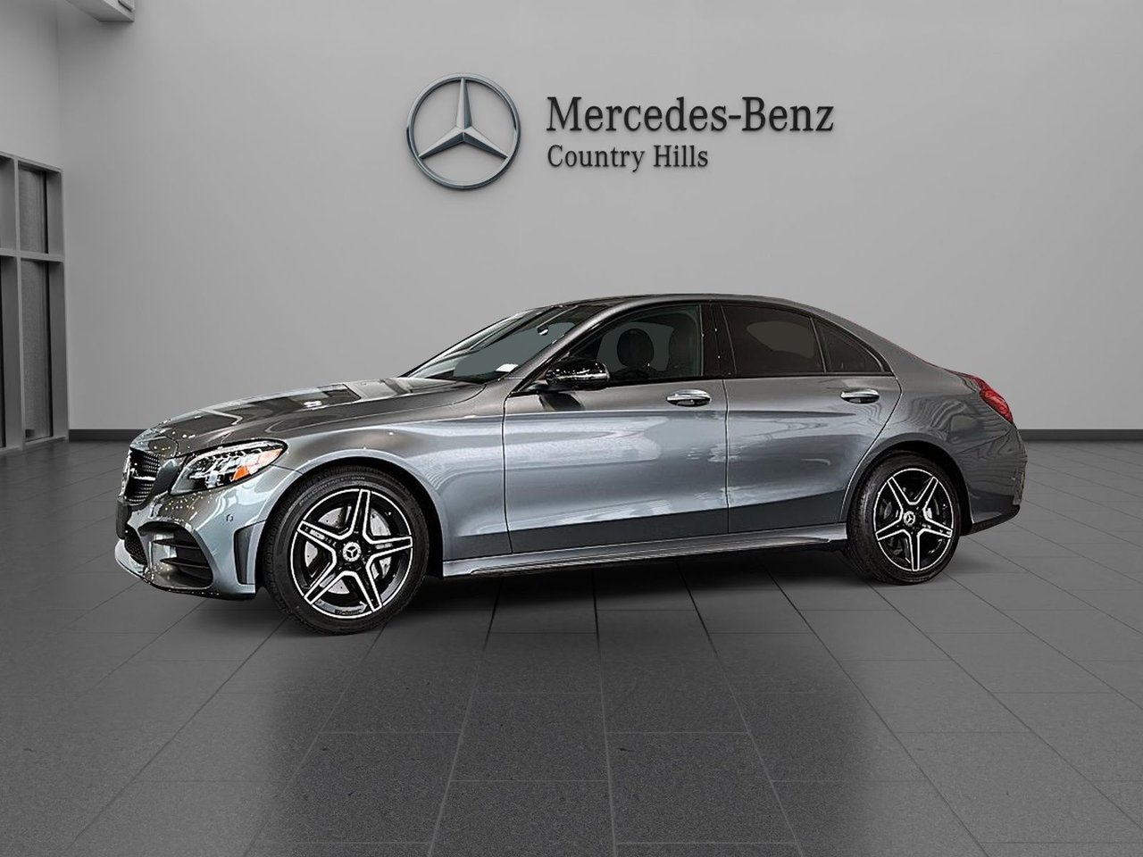 Gray (Selenite Grey Met) 2019 Mercedes-Benz C-Class Sedan All-Wheel Drive Automatic