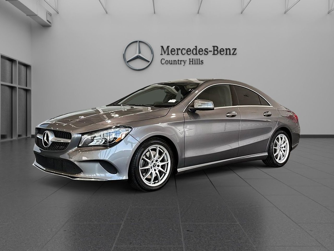 Gray (Mountain Grey Met) 2018 Mercedes-Benz CLA Sedan All-Wheel Drive Automatic