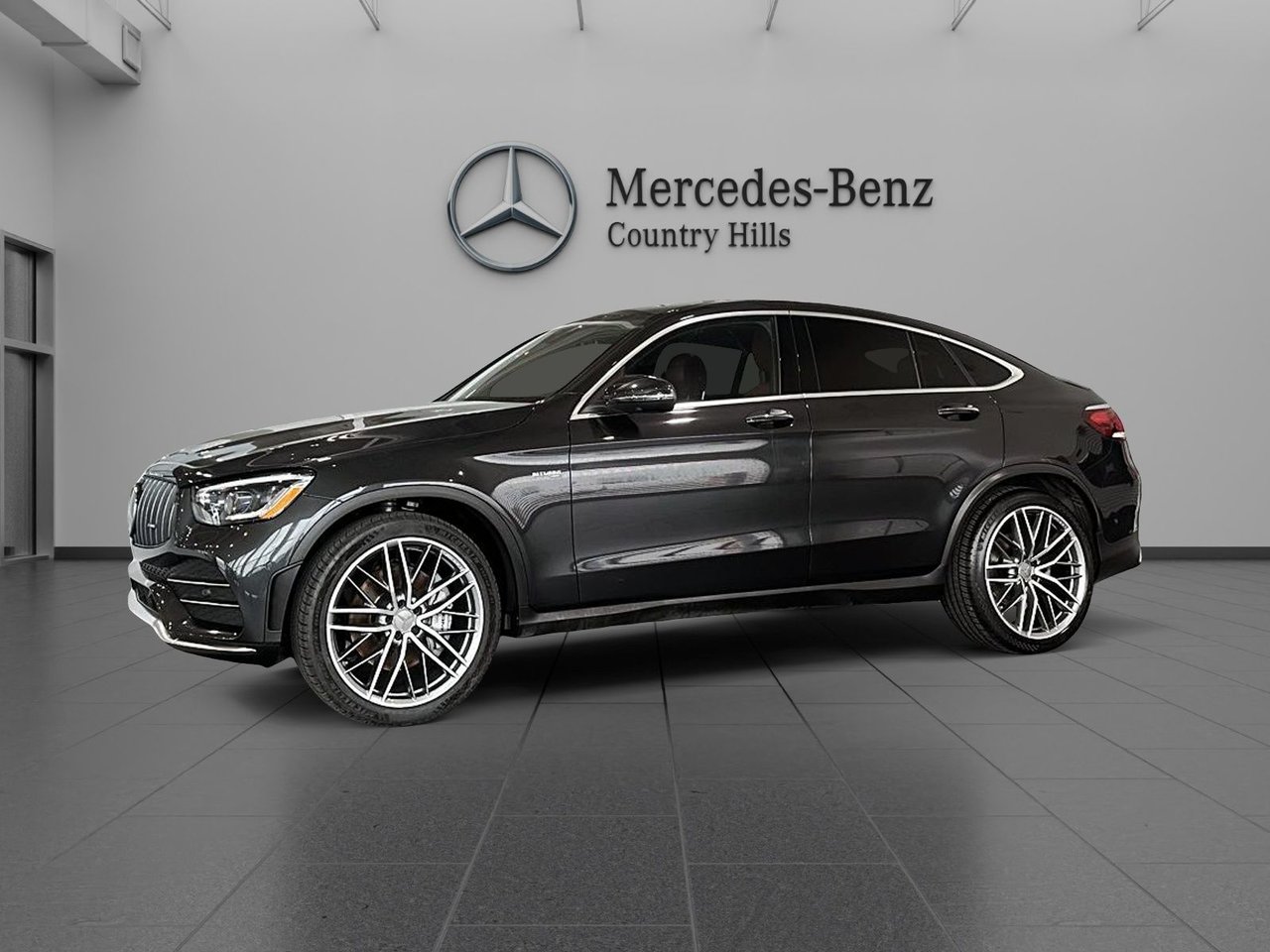 Gray (Graphite Grey Met) 2022 Mercedes-Benz GLC Coupe All-Wheel Drive Automatic