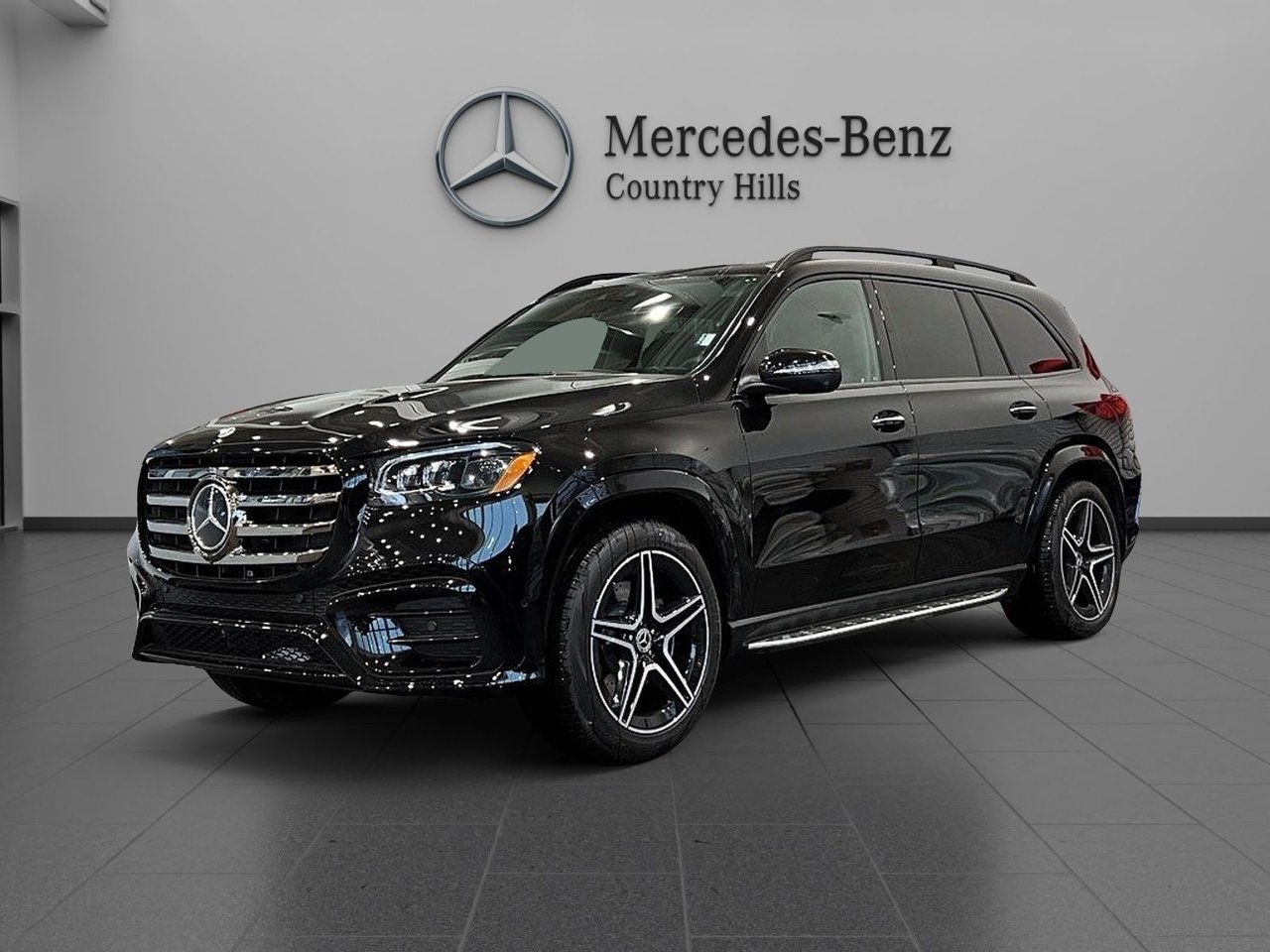 Obsidian Black Metallic 2025 Mercedes-Benz GLS SUV / Crossover All-Wheel Drive Automatic