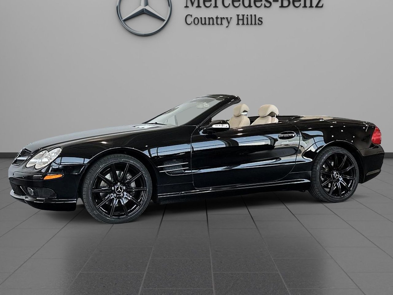 Black 2003 Mercedes-Benz SL-Class Convertible Rear-Wheel Drive Automatic