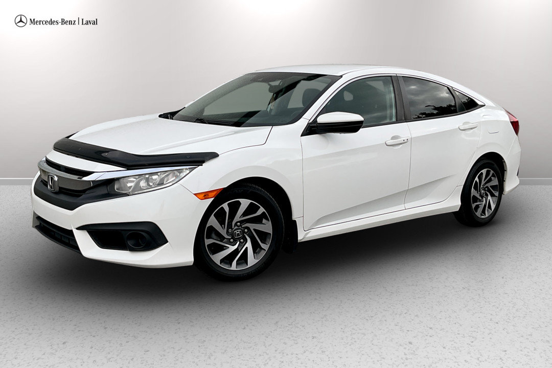 White 2018 Honda Civic Sedan Front-Wheel Drive Automatic