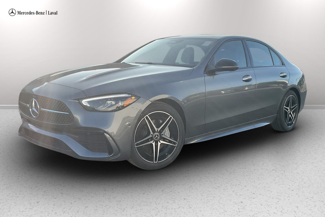 Gray (Selenite Grey Metallic) 2026 Mercedes-Benz C-Class Sedan All-Wheel Drive Automatic