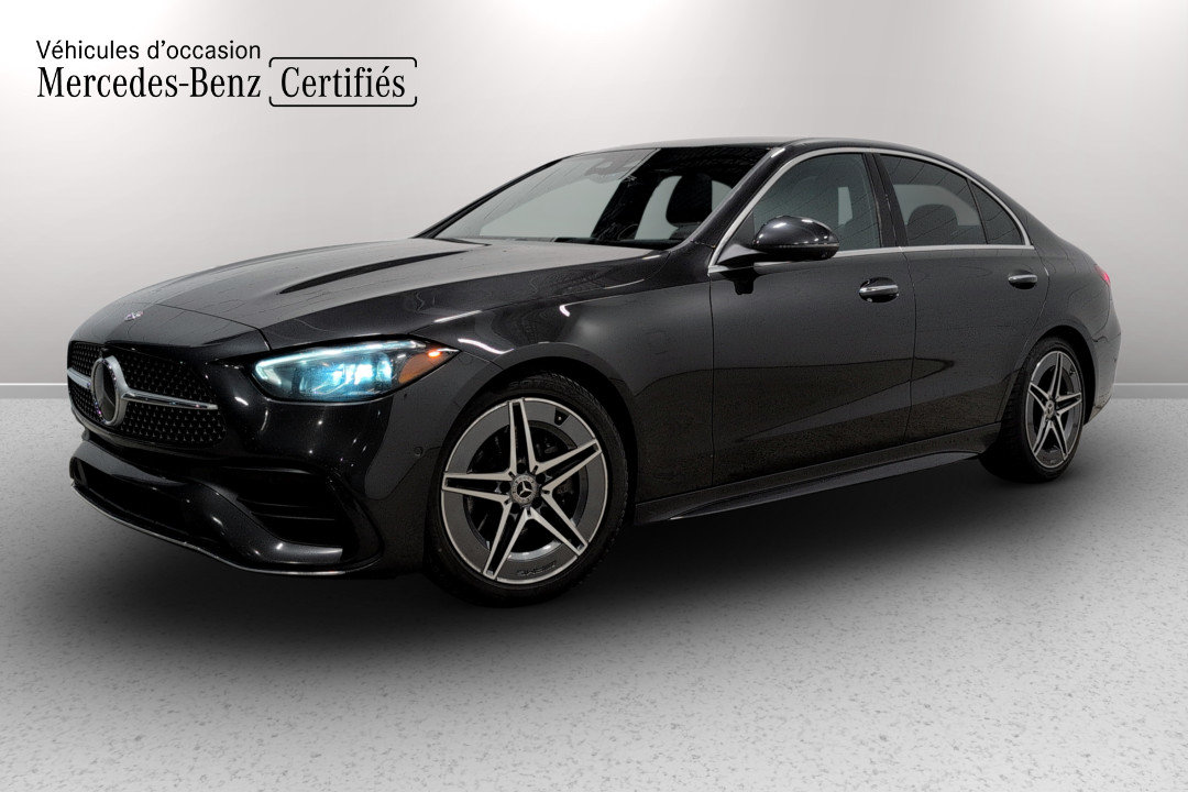Gray (Graphite Grey Met) 2022 Mercedes-Benz C-Class Sedan All-Wheel Drive Automatic