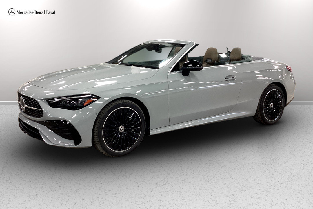 Gray (MANUFAKTUR Alpine Grey w/ Black Soft Top) 2027 Mercedes-Benz CLE Convertible All-Wheel Drive Automatic