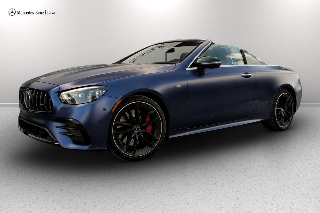 designo Brilliant Blue MAGNO 2021 Mercedes-Benz E-Class Convertible All-Wheel Drive Automatic