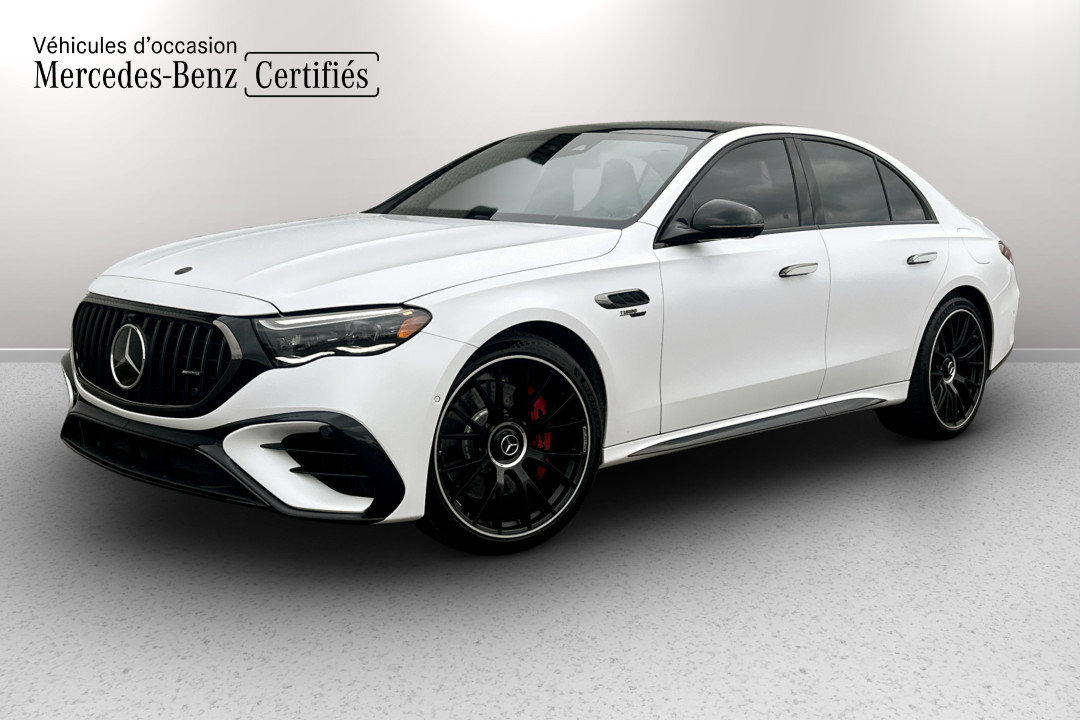 MANUFAKTUR Opalite White MAGNO 2025 Mercedes-Benz E-Class Sedan All-Wheel Drive Automatic