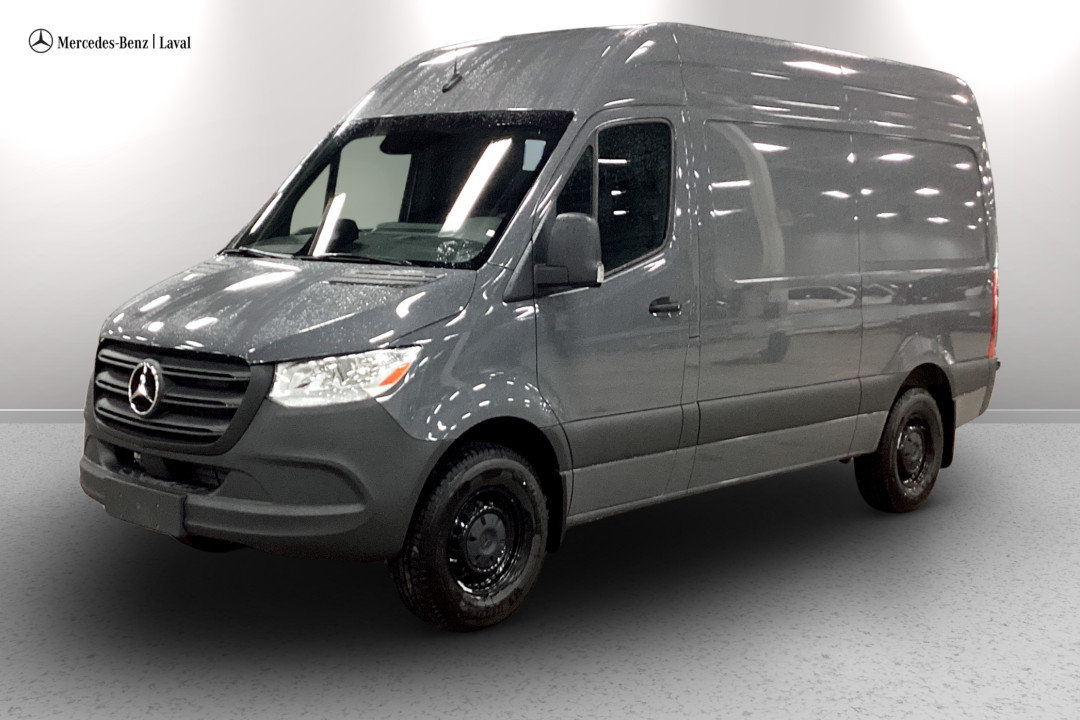Obsidian black metallic 2026 Mercedes-Benz Sprinter Cargo Van Rear-Wheel Drive Automatic
