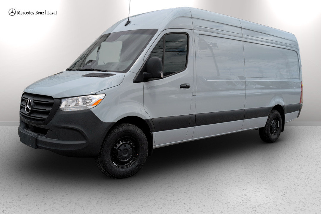 Silver grey 2026 Mercedes-Benz Sprinter Cargo Van Rear-Wheel Drive Automatic