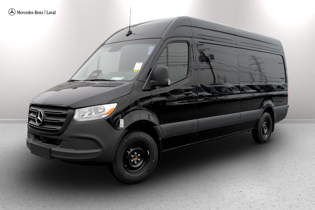 Obsidian black metallic 2026 Mercedes-Benz Sprinter Cargo Van Rear-Wheel Drive Automatic