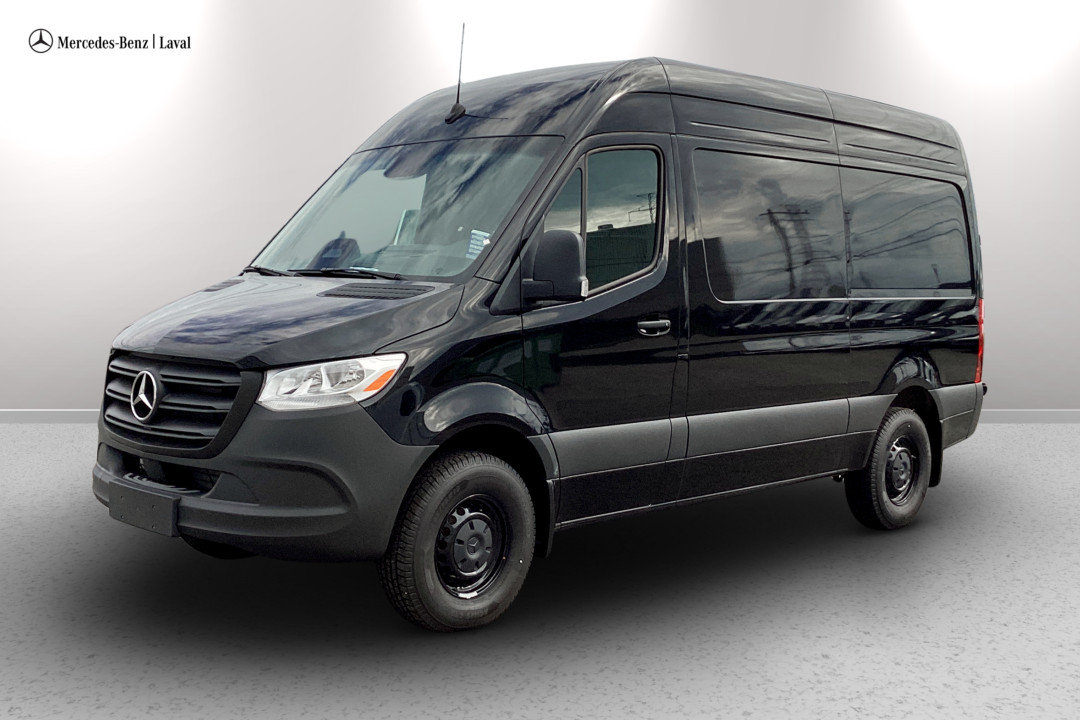 Obsidian black metallic 2026 Mercedes-Benz Sprinter Cargo Van Rear-Wheel Drive Automatic
