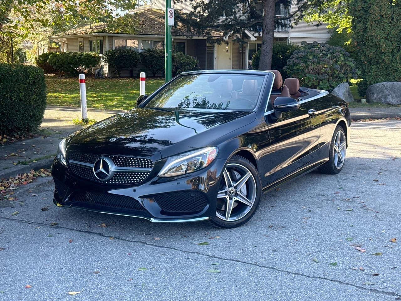 Obsidian Black Met 2018 Mercedes-Benz C-Class Convertible All-Wheel Drive Automatic
