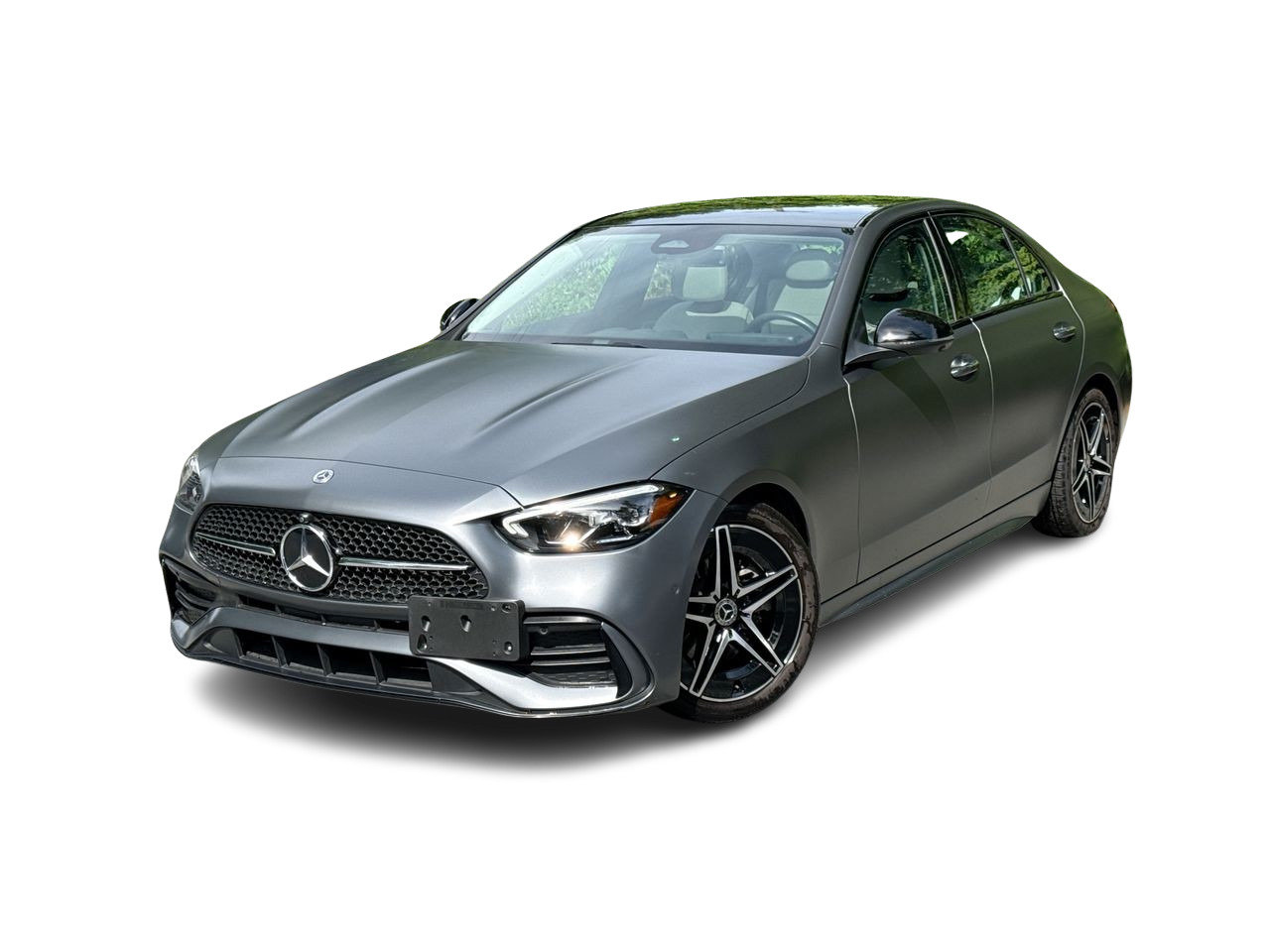 Gray (MANUFAKTUR Selenite Grey MAGNO) 2022 Mercedes-Benz C-Class Sedan All-Wheel Drive Automatic