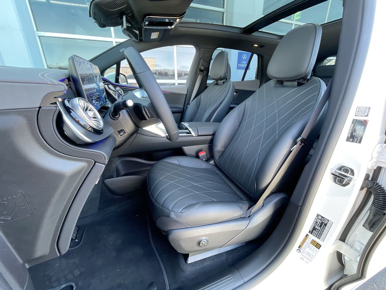 Used 2023 Polar White Mercedes-Benz 350 4MATIC SUV (Pre-August Production) image 19