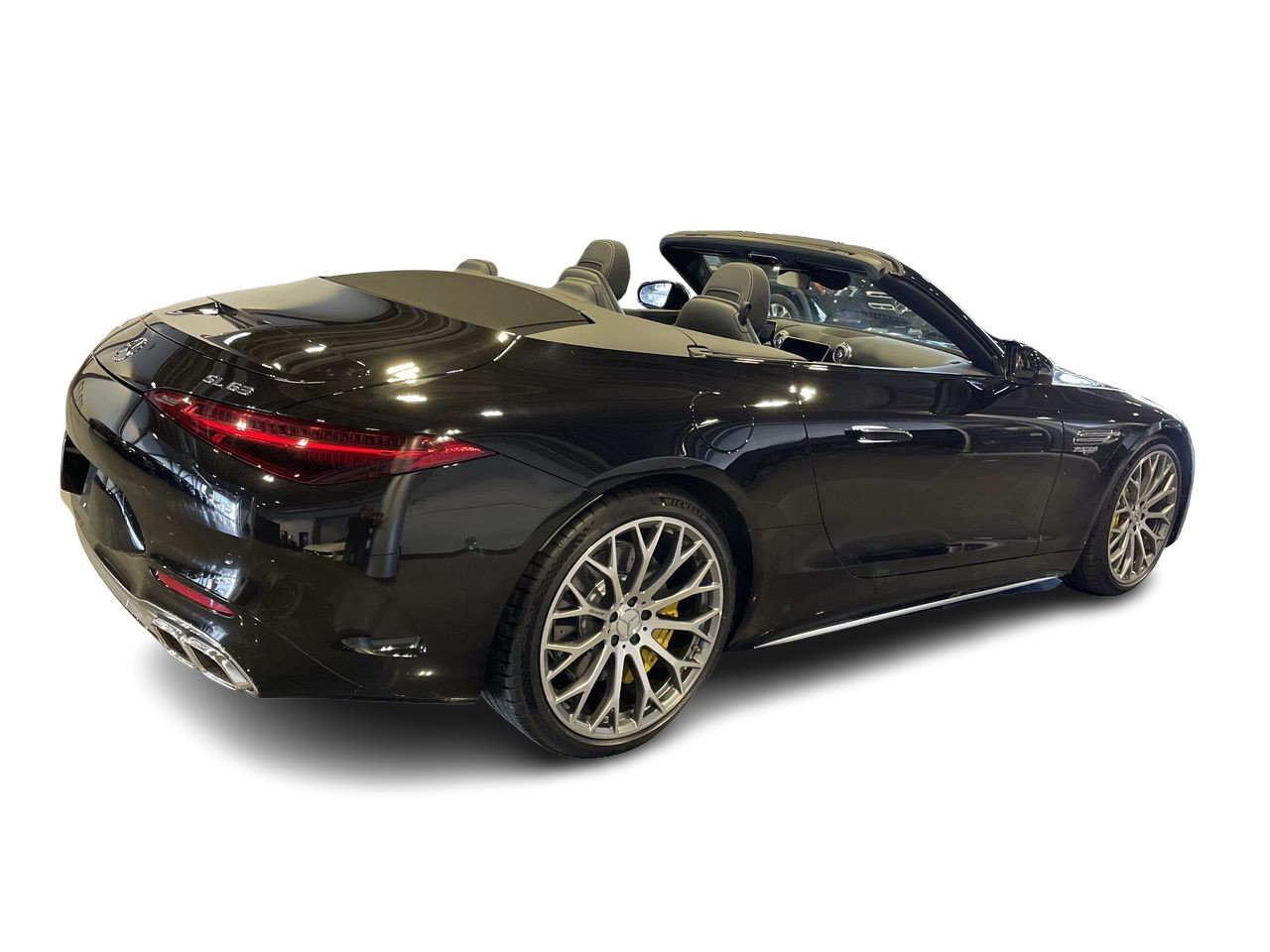 New 2022 Obsidian Black Metallic w/ black soft top Mercedes-Benz SL 63 image 13
