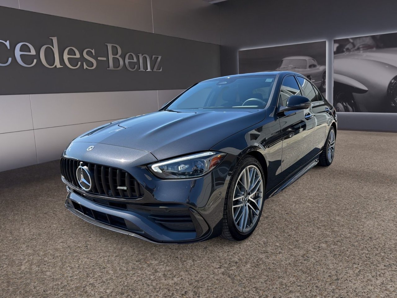 Gray (Graphite grey metallic) 2023 Mercedes-Benz C-Class Convertible All-Wheel Drive Automatic