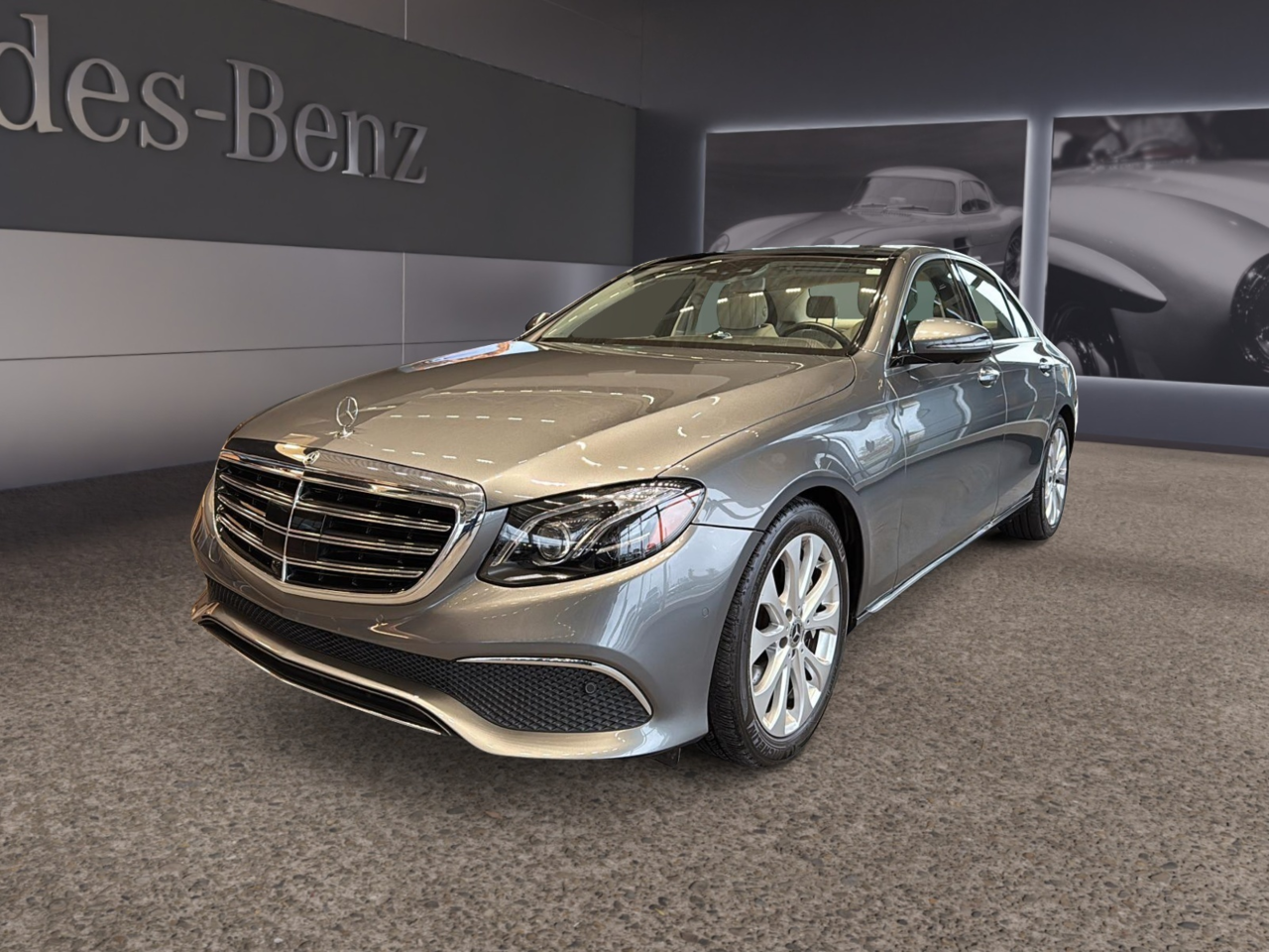 Gray (Selenite grey metallic) 2018 Mercedes-Benz E-Class Sedan All-Wheel Drive Automatic
