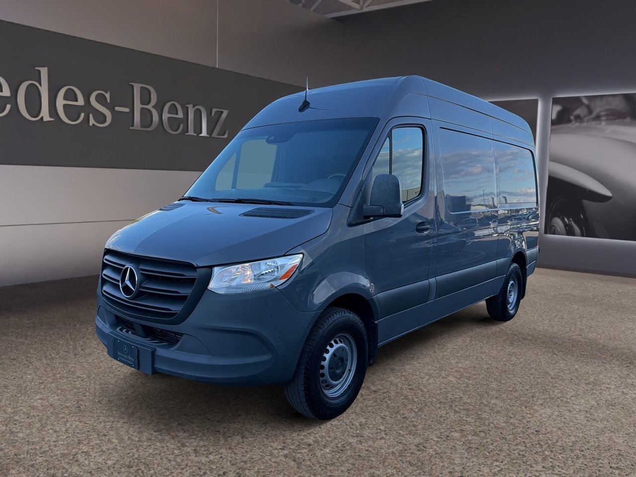 Gray (Graphite grey) 2021 Mercedes-Benz Sprinter Cargo Van 4X2 Automatic