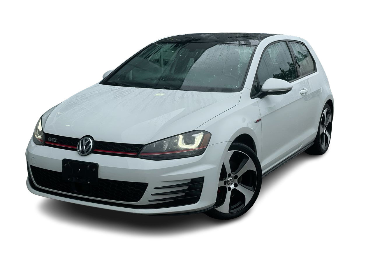 White 2015 Volkswagen Golf GTI 2.0T Autobahn 2-Door FWD Hatchback Automatic