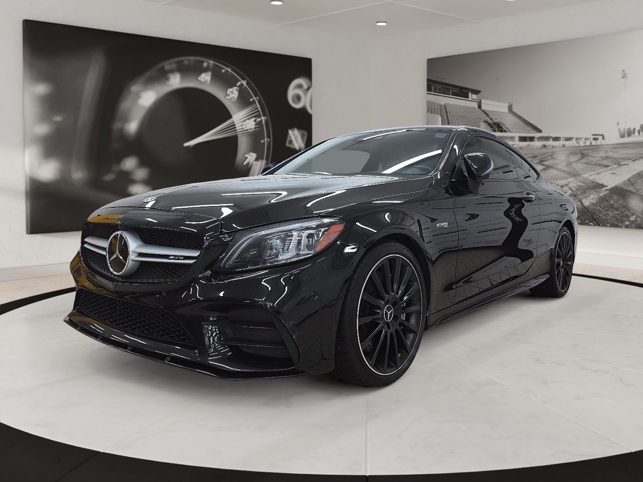 Black 2022 Mercedes-Benz C-Class Coupe All-Wheel Drive Automatic