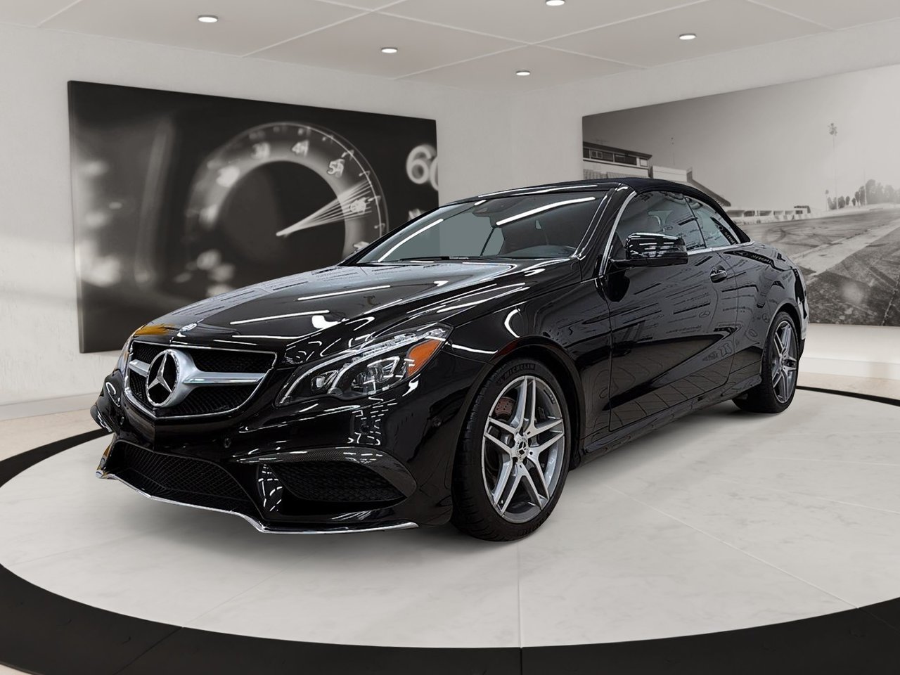 Black 2015 Mercedes-Benz E-Class Convertible Rear-Wheel Drive Automatic