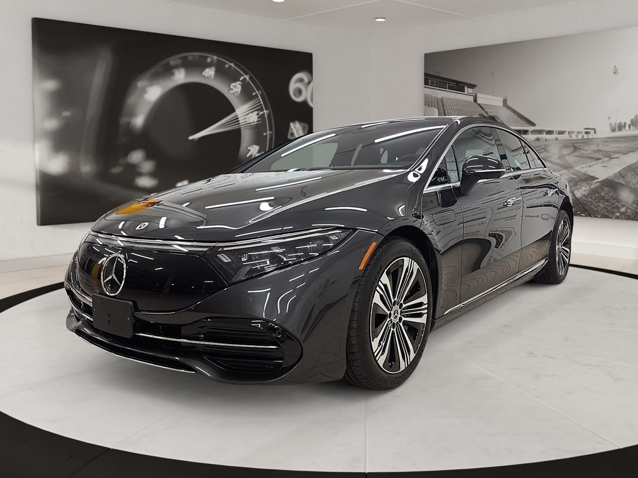 Gray (Graphite Grey Metallic) 2023 Mercedes-Benz EQS Sedan All-Wheel Drive Automatic
