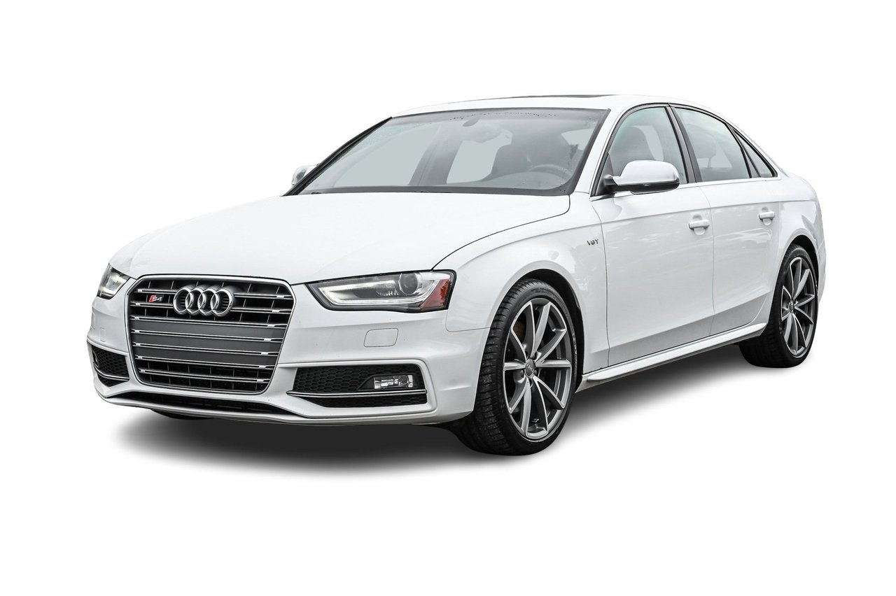 White 2015 Audi S4 Sedan  Manual