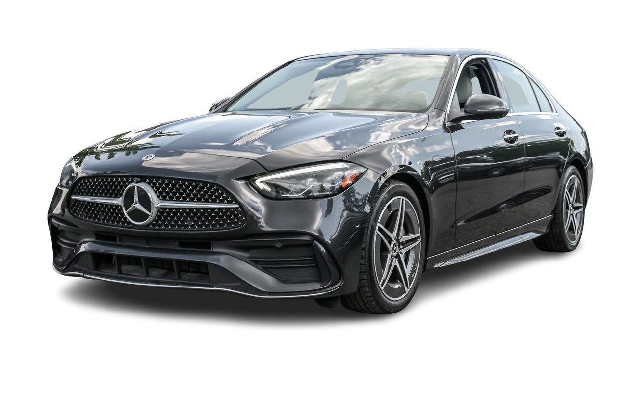 Gray (Graphite Grey Metallic) 2023 Mercedes-Benz C-Class Sedan All-Wheel Drive Automatic