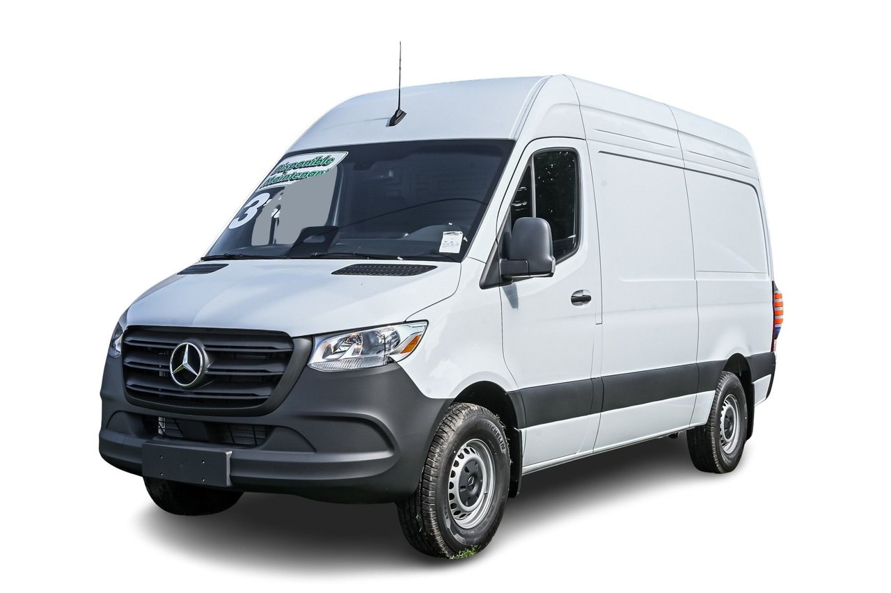 Arctic white 2026 Mercedes-Benz Sprinter Cargo Van Rear-Wheel Drive Automatic