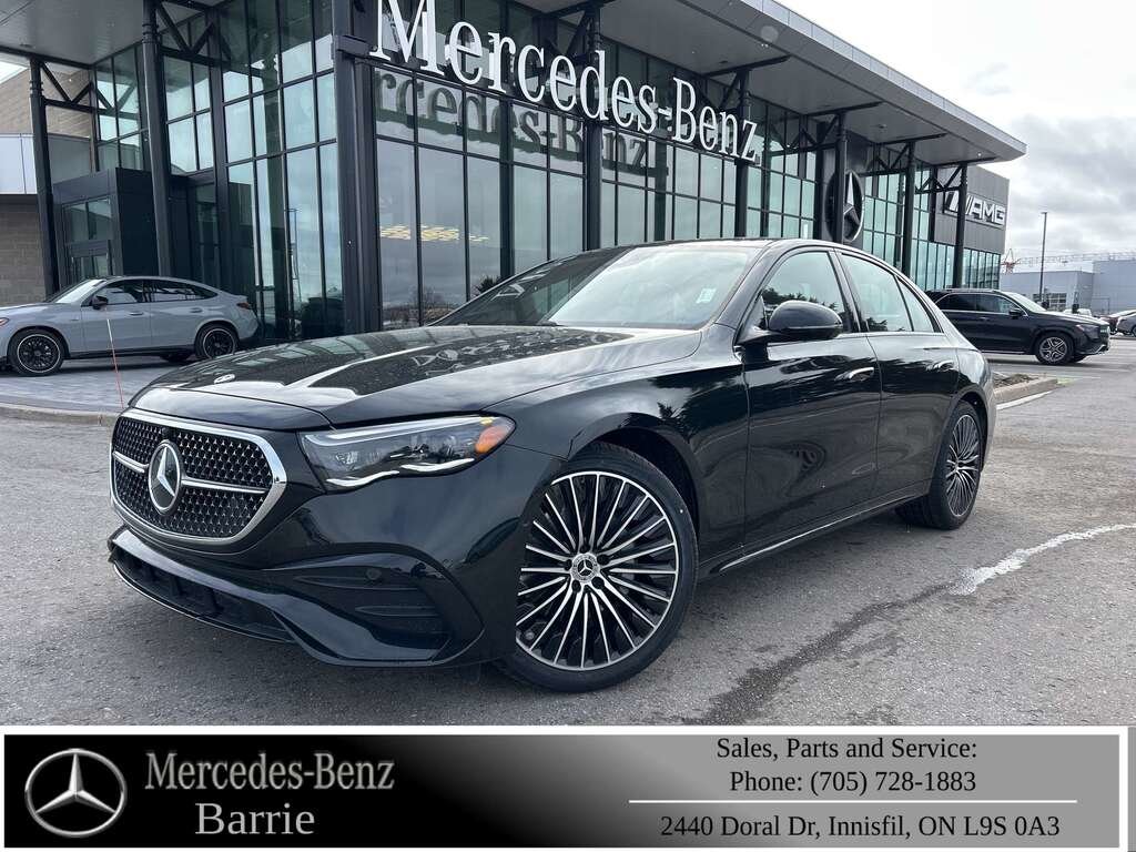 OBSIDIAN BLACK METALLIC 2026 Mercedes-Benz E-Class Sedan All-Wheel Drive Automatic