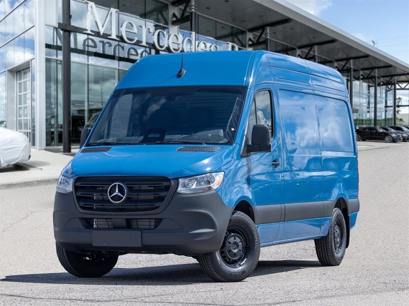 Brilliant blue 2026 Mercedes-Benz Sprinter Cargo Van Rear-Wheel Drive Automatic