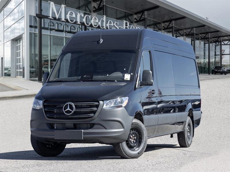 Obsidian black metallic 2026 Mercedes-Benz Sprinter Cargo Van Rear-Wheel Drive Automatic
