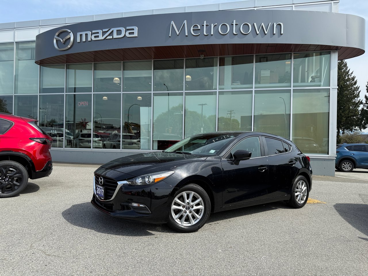 Black 2017 Mazda MAZDA3 Sport GS Hatchback  Automatic