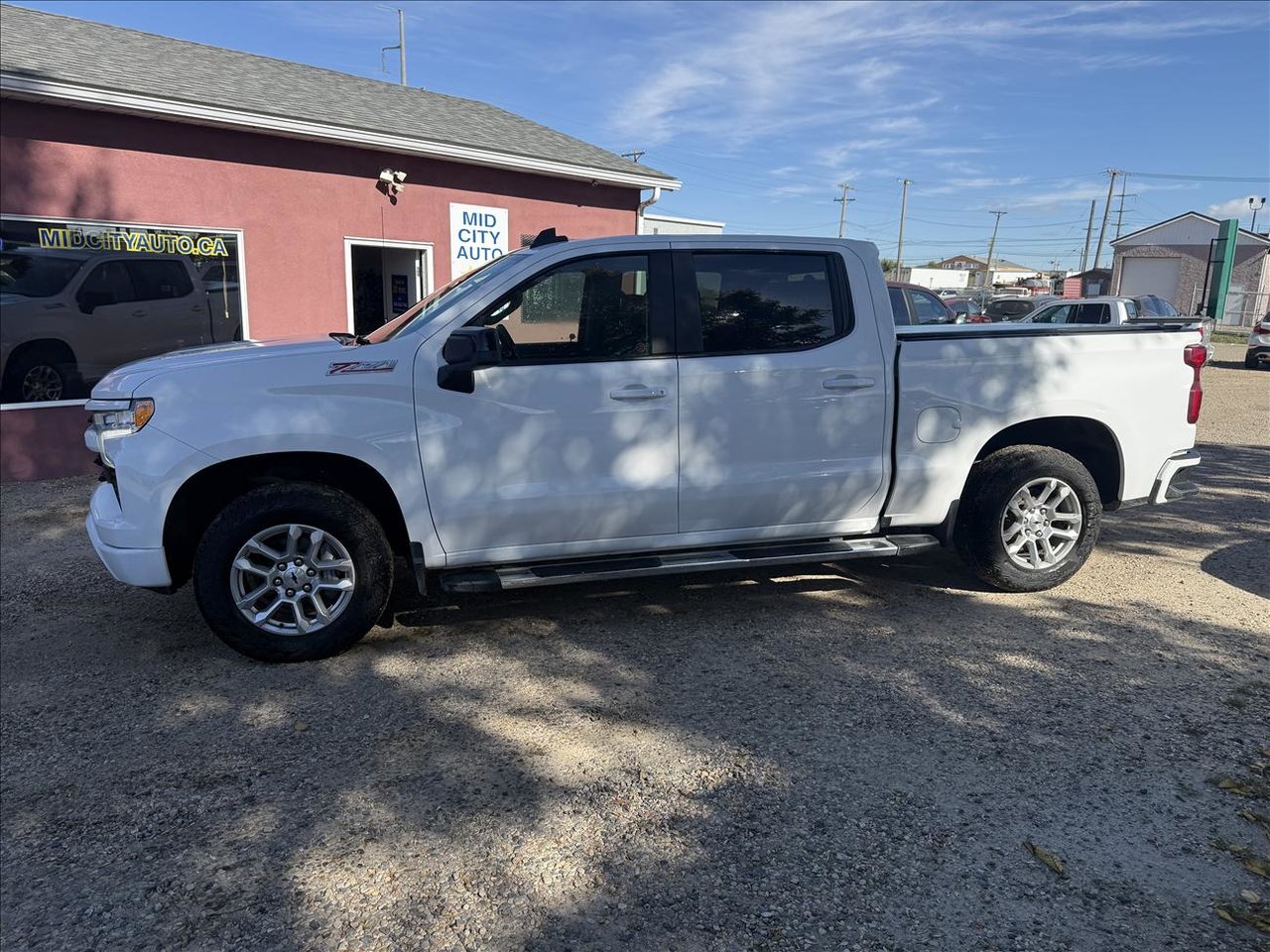 White 2022 Chevrolet Silverado 1500 Pickup Truck Four-Wheel Drive Automatic