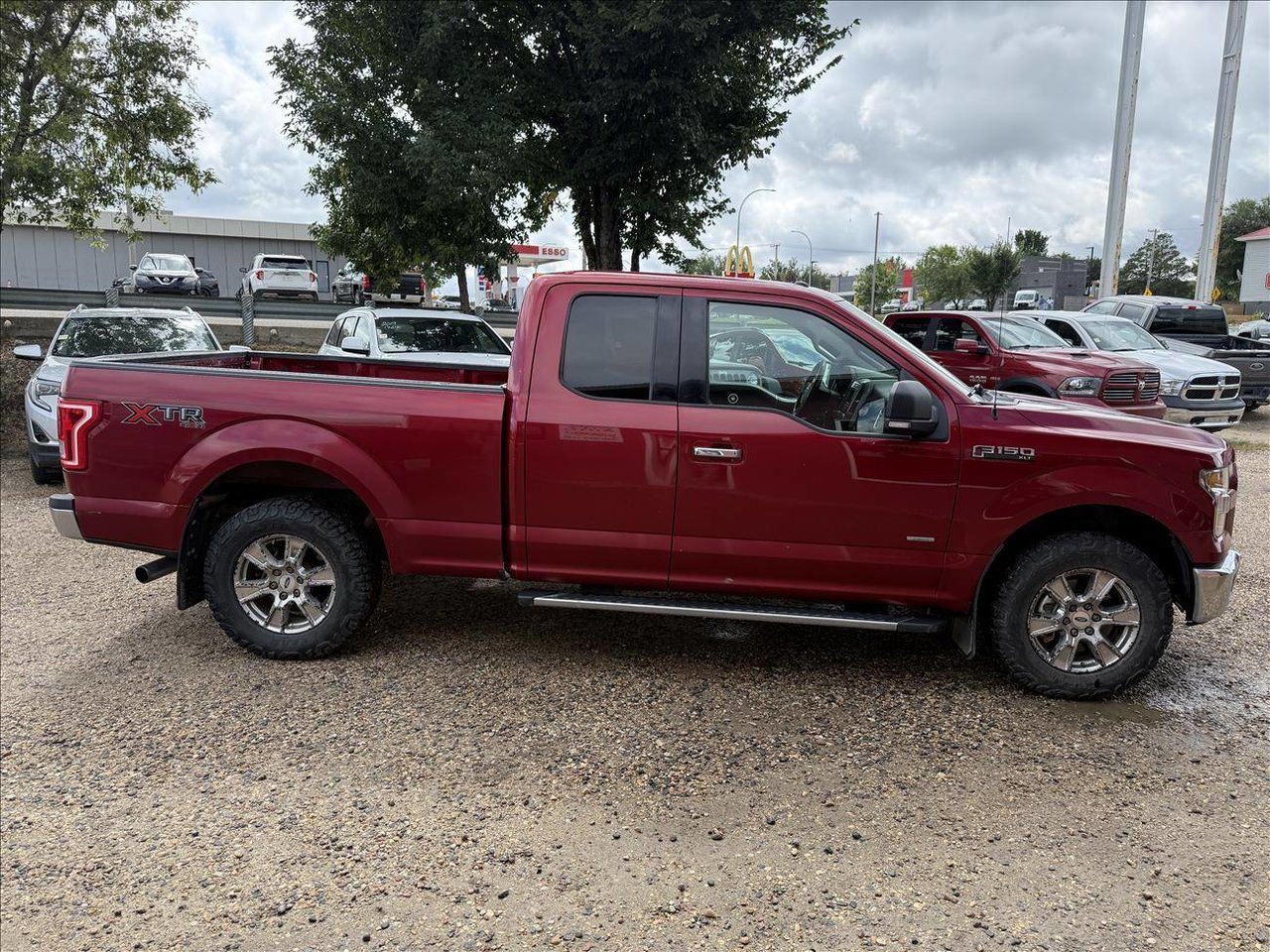 Red 2015 Ford F-150 Pickup Truck Four-Wheel Drive Automatic