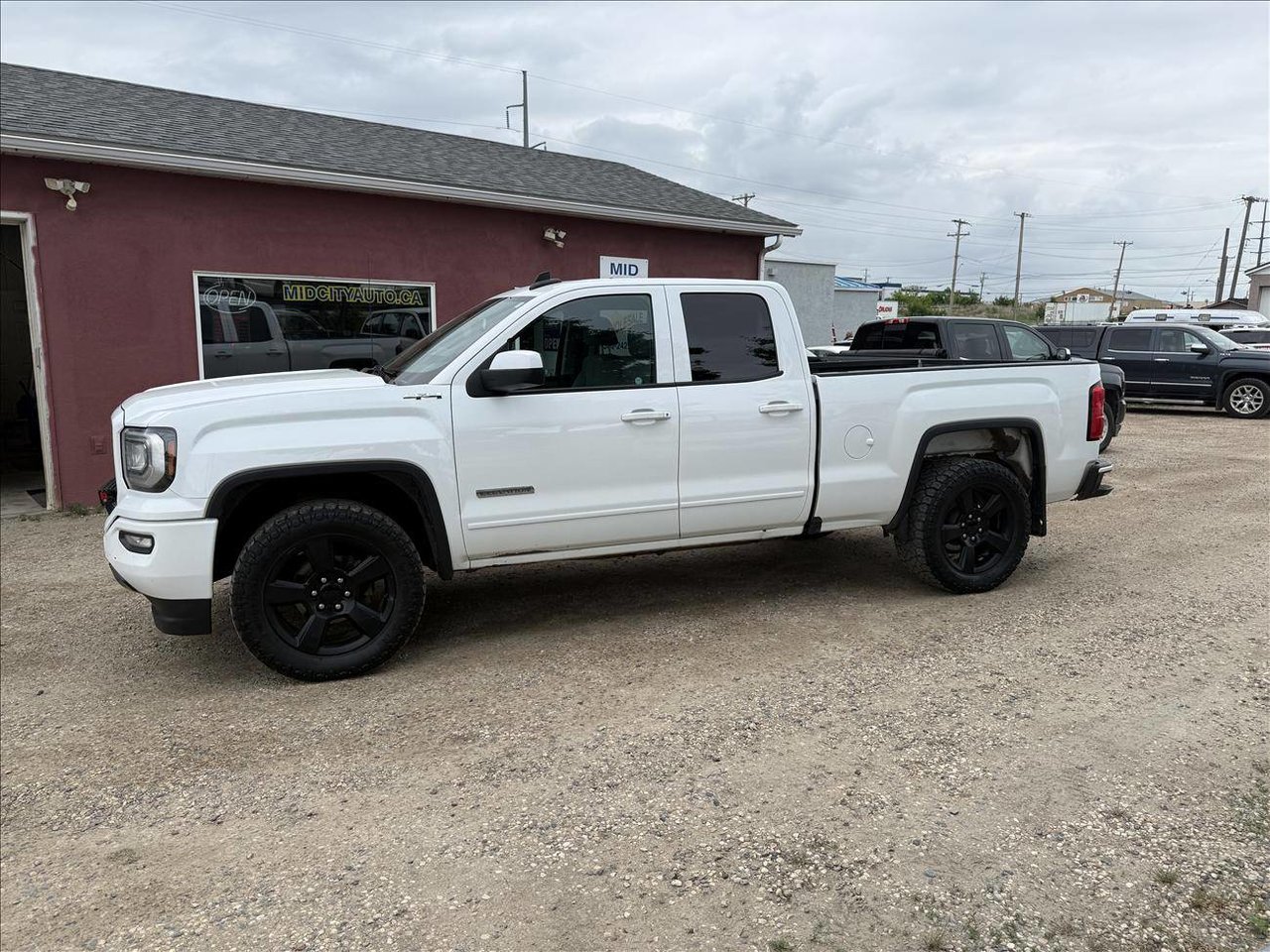 White 2019 GMC Sierra 1500 Limited Pickup Truck Four-Wheel Drive Automatic