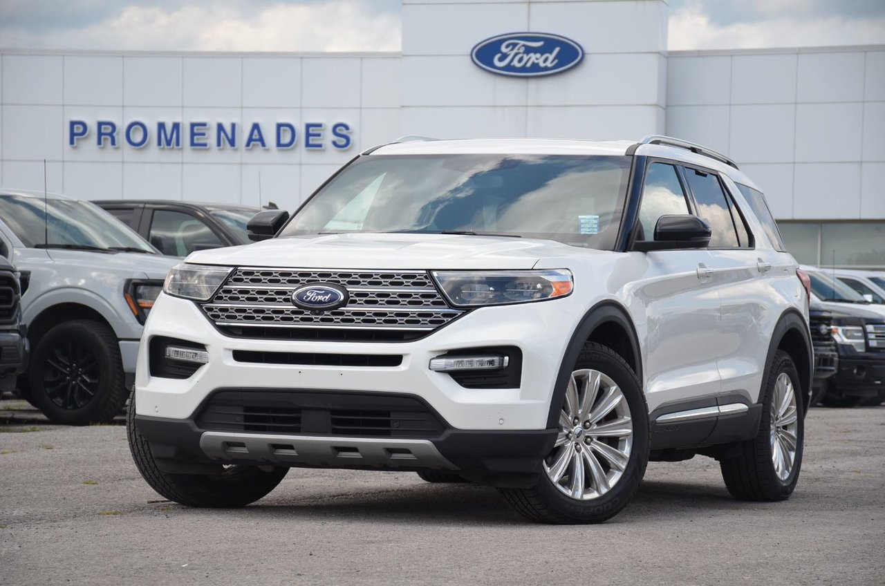 White 2020 Ford Explorer SUV / Crossover All-Wheel Drive Automatic