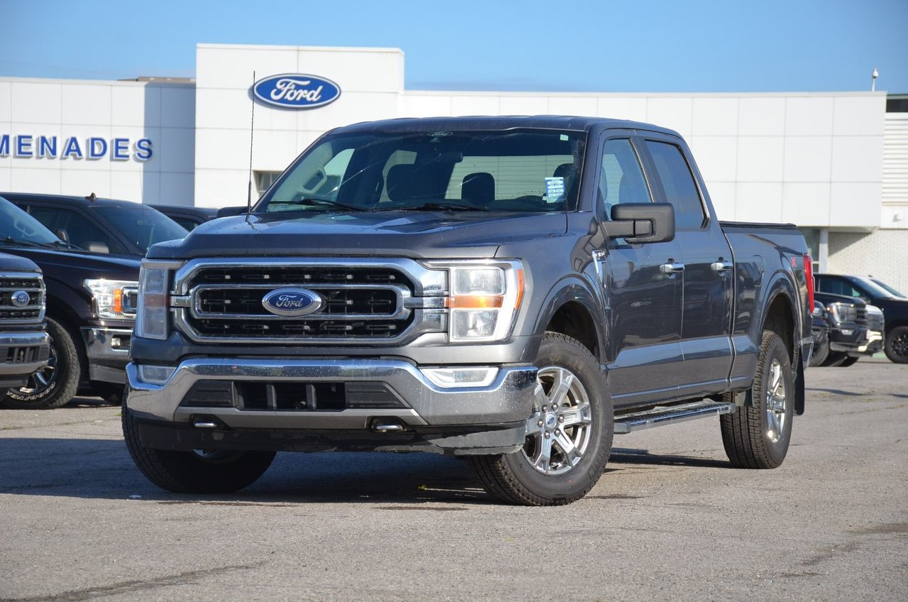 Gray 2021 Ford F-150 Pickup Truck Four-Wheel Drive Automatic