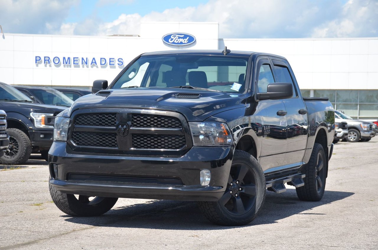 Black 2020 RAM 1500 Pickup Truck Four-Wheel Drive Automatic