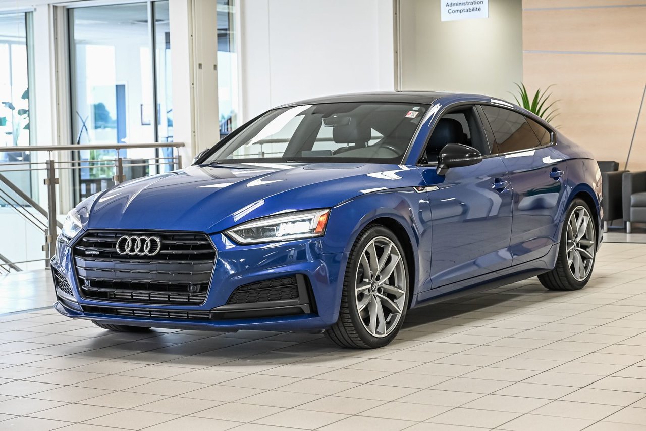 Blue 2019 Audi A5 Sportback Sedan  Automatic