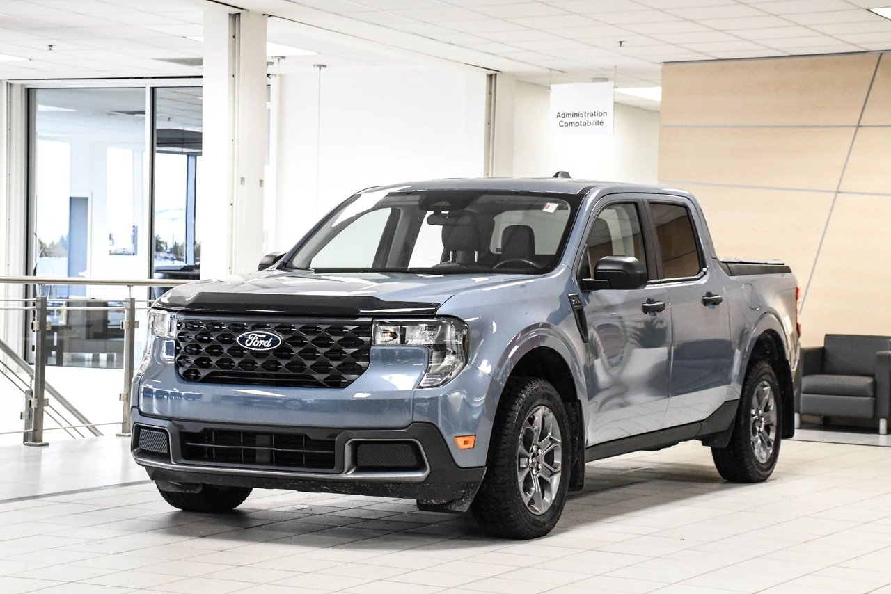 Blue (Azure Grey Metallic Tri-Coat) 2025 Ford Maverick Pickup Truck All-Wheel Drive 