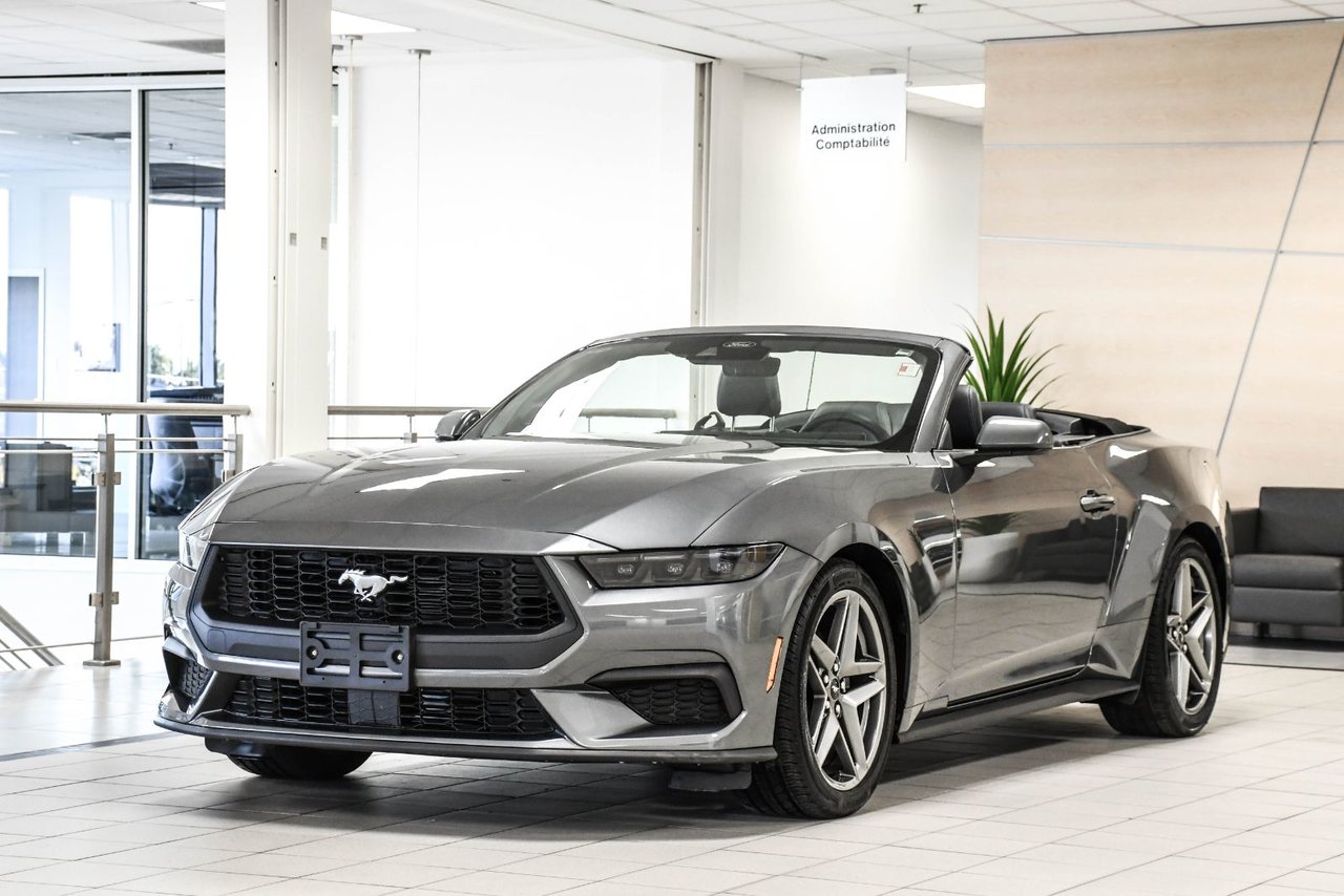 Gray (Carbonized Grey Metallic) 2026 Ford Mustang Convertible Rear-Wheel Drive Automatic