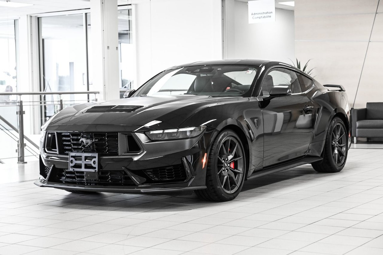 Black 2026 Ford Mustang Coupe Rear-Wheel Drive Manual