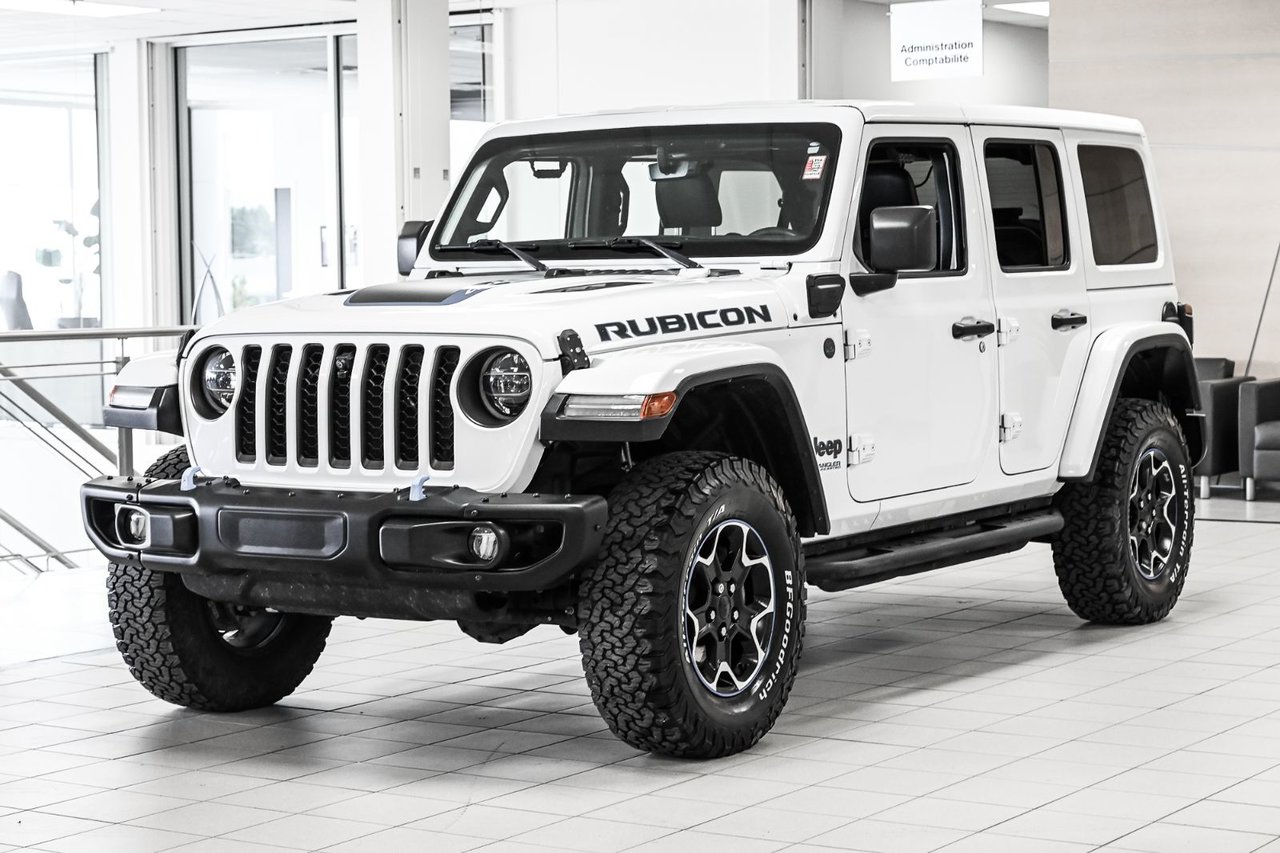 White 2021 Jeep Wrangler 4xe Rubicon 4WD SUV / Crossover Four-Wheel Drive Automatic