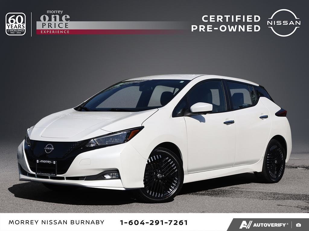 White 2024 Nissan LEAF Hatchback Front-Wheel Drive Automatic