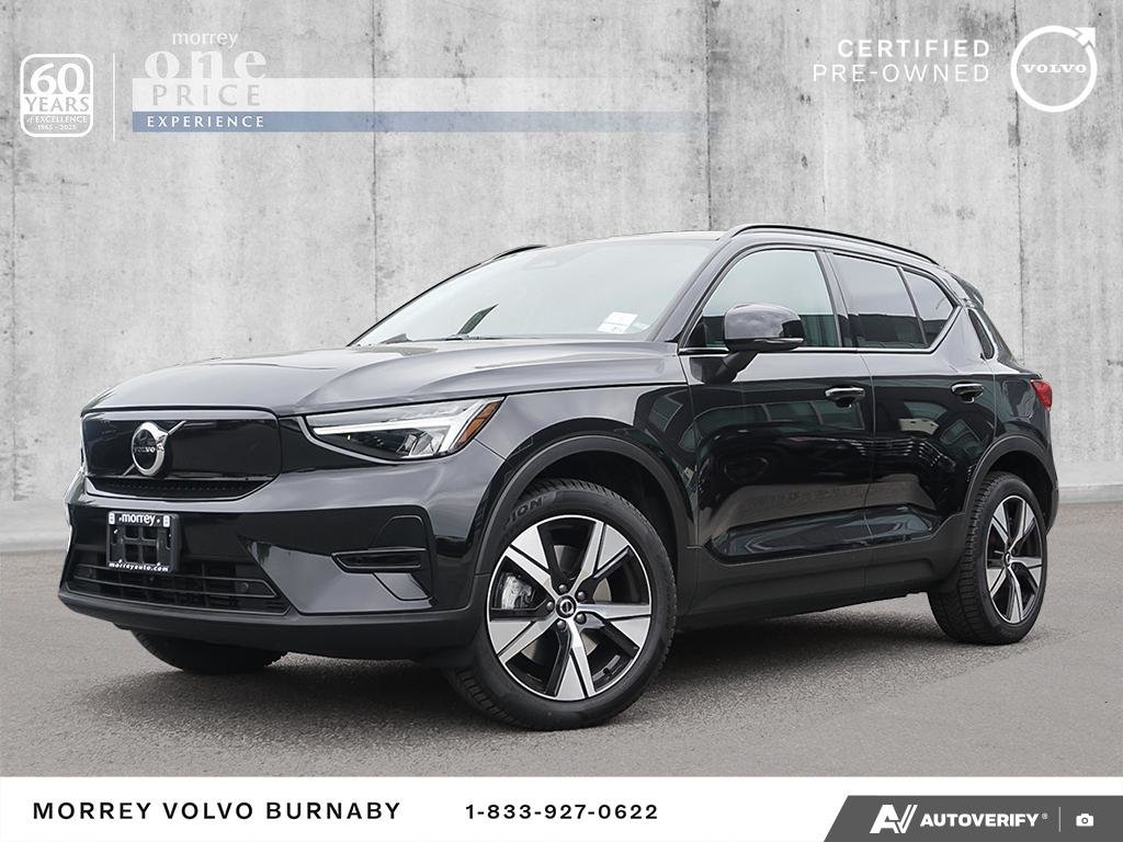Onyx Black Metallic 2024 Volvo XC40 Recharge Twin Core eAWD SUV / Crossover All-Wheel Drive Automatic