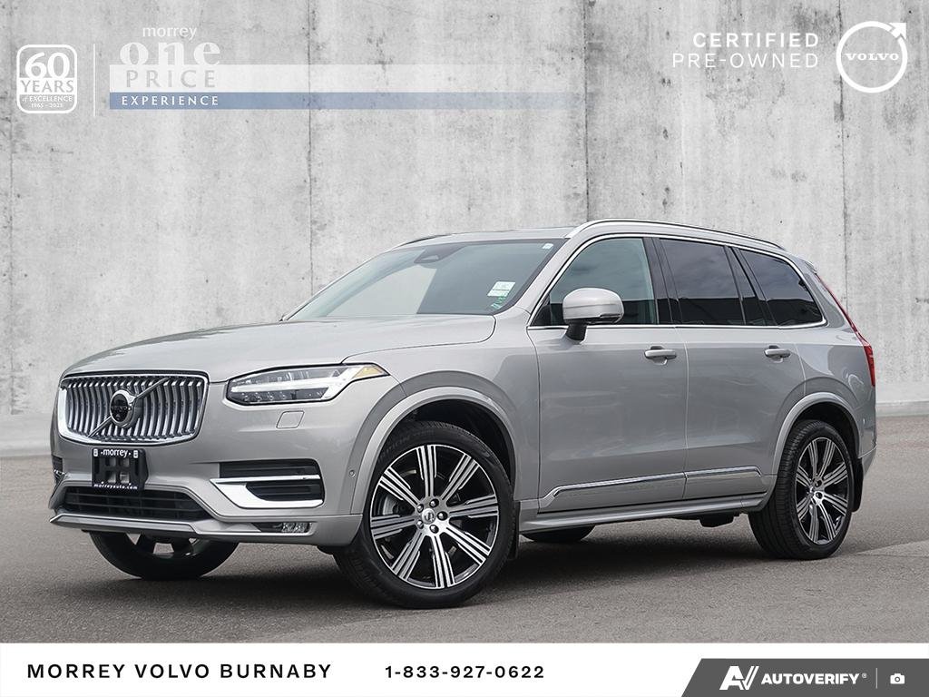 Silver Dawn Metallic 2024 Volvo XC90 B6 Plus Bright Theme 7-Passenger AWD SUV / Crossover All-Wheel Drive Automatic